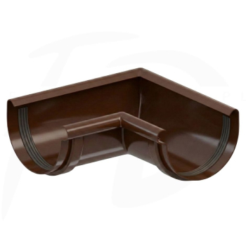 Narożnik wewnętrzny o dowolnym kącie PVC firmy KROP ⌀ 100 kolor jasny brąz